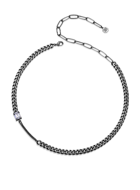 瑞红铜锆石装饰新潮古巴链