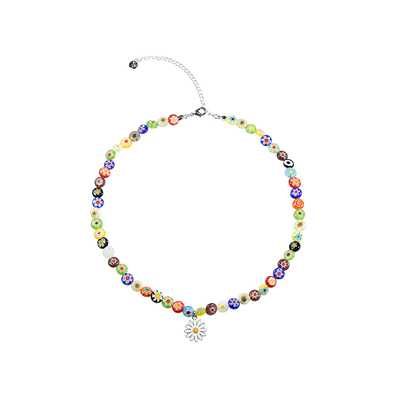 AWE左航同款小雏菊项链琉璃串珠