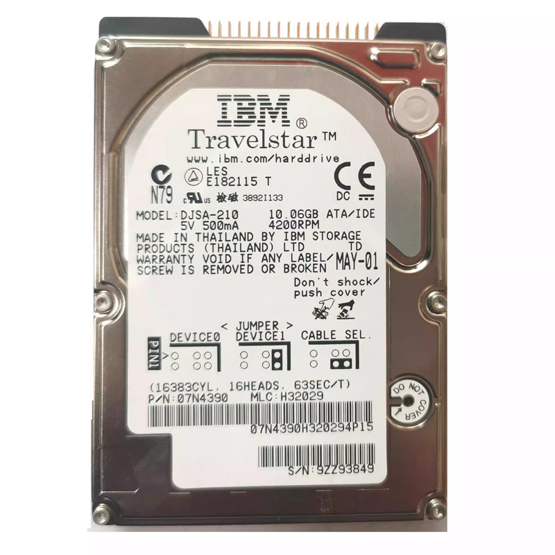 IBM 工业硬盘6.4G10G20G 30G40G并口2.5寸IDE机床设备机器老式