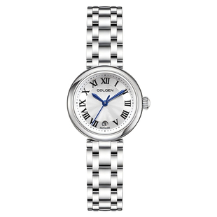 【新年礼物】古尊小美人鱼经典女款钢带轻奢女士小表盘精致腕表