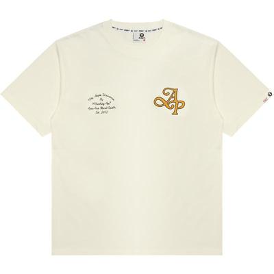 Aape老花猿人字母印花短袖T恤