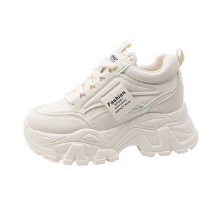 欧洲站松糕厚底老爹鞋女显脚小增高2026新款春季小个子休闲运动鞋