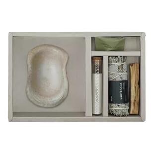 mailahome陶瓷香器手工香插香托玄圆云饺器皿鼠尾草圣木套装礼物