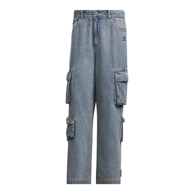 Adidas/阿迪达斯正品三叶草男士多口袋工装潮流牛仔裤JY0204