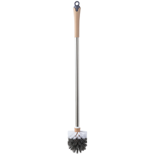 不锈钢长柄马桶刷浴室蹲坑无死角清洁刷家用卫生间悬挂式厕所刷子