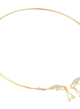 非遗錾刻祥云珍珠银鎏金项圈璎珞