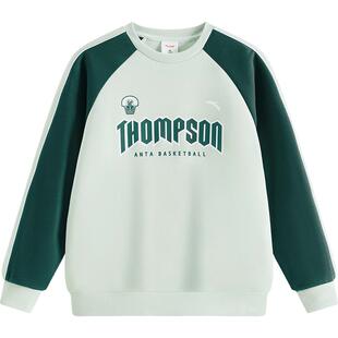 安踏儿童男童卫衣篮球套头衫2025年冬季中大童圆领运动卫衣