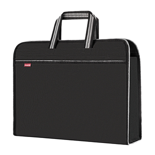 天色 手提公文包帆布袋男士文件包文件袋大容量女士手提包收纳牛津布料拉链式商务办公会议培训班资料可定制