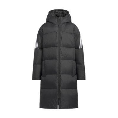 阿迪达斯拒水防泼长款保暖羽绒服
