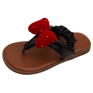 2025儿童凉鞋夹趾人字拖KT猫沙滩鞋防滑户外鞋小女孩公主鞋宝宝鞋