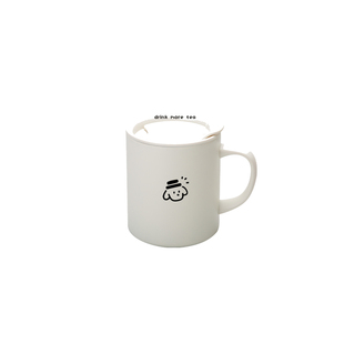 niniou周边 | 简约磨砂高档精致咖啡杯316带盖手柄办公泡茶水杯子