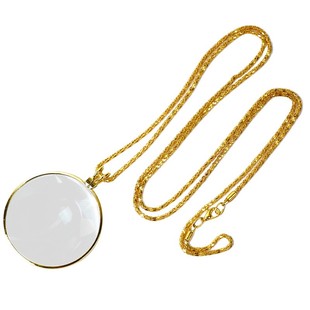 拜斯特5倍放大镜项链款便携式小字说明看书鉴定专用清晰多功能