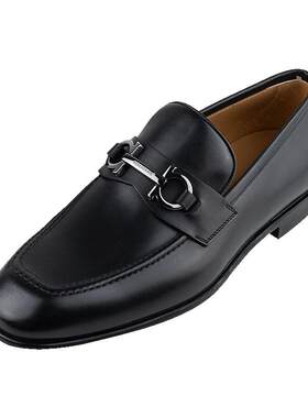 FERRAGAMO扣环乐福鞋男士