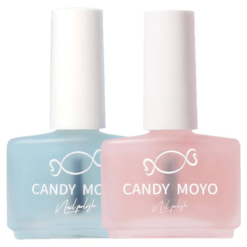 CandyMoyo裸色护甲油 2025新款防断裂滋润养护透明强韧甲面营养油