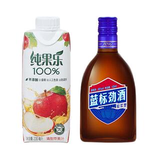 劲牌蓝标劲酒36度125ml*6瓶+百事可乐纯果乐苹果汁饮料330ml*12瓶