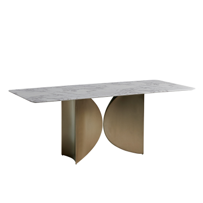 意式设计师大理石长餐桌轻奢家用