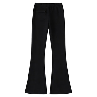 【1米八 小喇叭】初中生女休闲裤2026春装新款高弹微喇长裤拖地裤