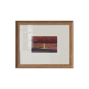 小众复古客厅餐边柜装饰画高级感中古风床头挂画玄关走廊过道壁画