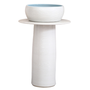 小户型卫生间立柱式洗脸面盆家用台上洗手盆落地式户外洗手池庭院