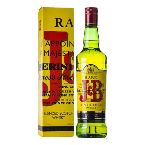【珍宝】特选调配苏格兰调配威士忌黄珍宝J&B750ml原装进口