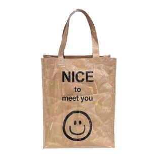 川久保玲CDG同款圣诞加厚牛皮纸包购物袋大包恶搞手提包pvc防水包