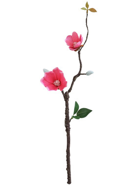 北欧简约玉兰花仿真花玄关摆件