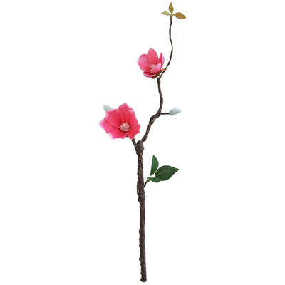 北欧简约玉兰花仿真花玄关摆件