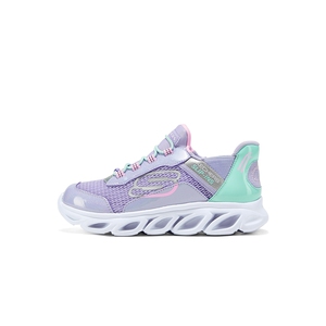 Skechers斯凯奇儿童云感闪穿鞋男女童舒适休闲鞋一脚蹬透气运动鞋