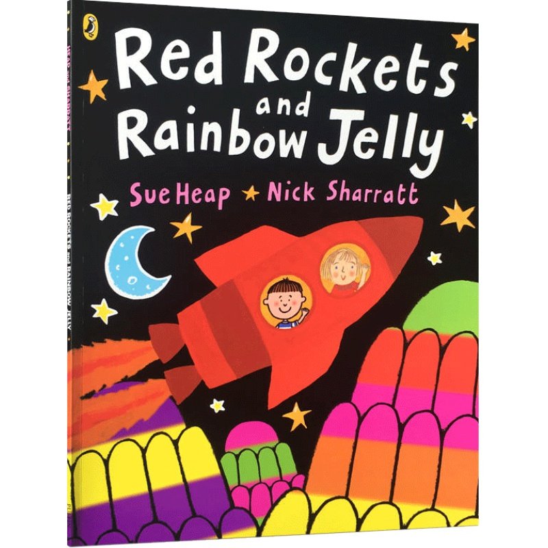 预售送音频英文原版Red Rockets and Rainbow Jelly吴敏兰绘本123书单Nick Sharratt rocket亲子读物色彩明亮搭Alphabet Ice Cream