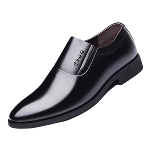 蜻蜓牌春秋新款男士皮鞋真皮商务休闲鞋结婚鞋子牛皮高档男鞋正品