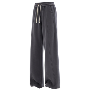 冬季190高个子加绒休闲运动裤男120cm宽松直筒青年加长版卫裤110