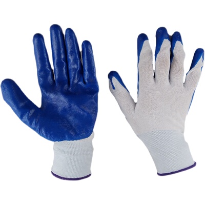 耐磨常规丁腈挂胶手套