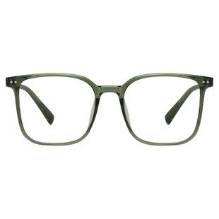绿色眼镜框男款超轻镜架女大圆脸TR90一体无鼻托近视眼镜可配度数