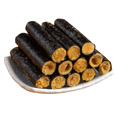 海苔肉松夹心卷咸蛋黄肉松味蛋卷零食网红小吃独立包装夹心脆卷l