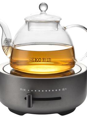 新功小型钛金黑电陶炉静音煮茶炉