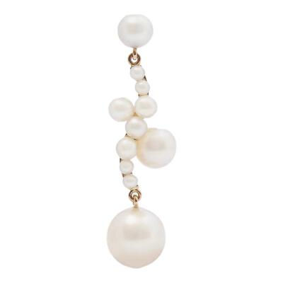 【新年礼物】SOPHIE BILLE BRAHE 女14K金珍珠耳环（单只）