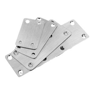 连接片带孔直片加厚角码不锈钢桌腿固定器垫片长条角铁五金固定件