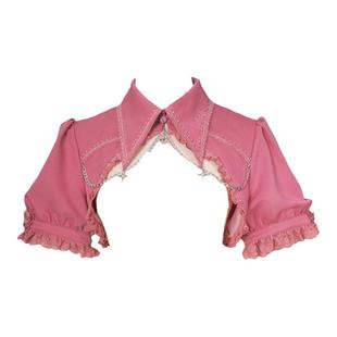 【现货】契约十字小坎肩豹了个猫原哥特优雅泡泡袖外套