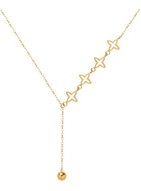 不褪色夏季不用取四叶草流苏项链