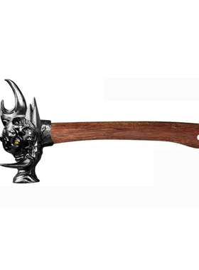 龙泉精钢锤子野猪锤花梨木柄玩具锤摆件个人收藏把玩文玩车载防身