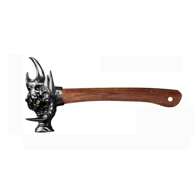 龙泉精钢锤子野猪锤花梨木柄玩具锤摆件个人收藏把玩文玩车载防身