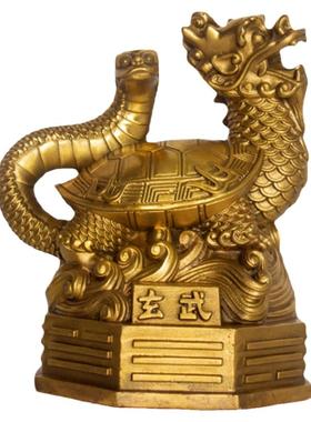 纯铜四神兽摆件灵兽摆件青龙白虎朱雀玄武纯铜四方神四大神兽