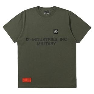 it潮牌ARMY IZZUE男装短袖T恤2025春夏打底百搭字母帅气徽章1155
