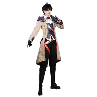 复刻升级面包家cosplay崩坏3后书男主亚当男武神cos服假发大全套