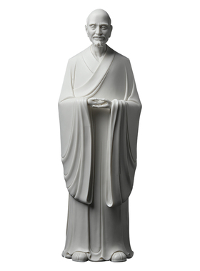 东方泥土弘一法师大师白瓷艺术品