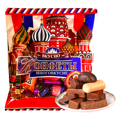 5斤网红爆款俄罗斯风格混合巧克力夹心糖果喜糖年货送零食大礼包