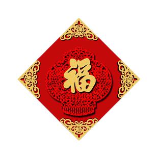 对联2026马年新款春节新年绒布春联全背胶家用农村大门套房装饰品