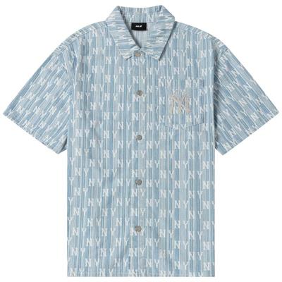 MLB衬衫男女同款老花短袖T恤