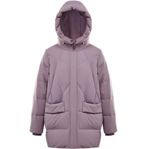 波司登羽绒服女式中款大码连帽防风保暖简约妈妈外套小廓形
