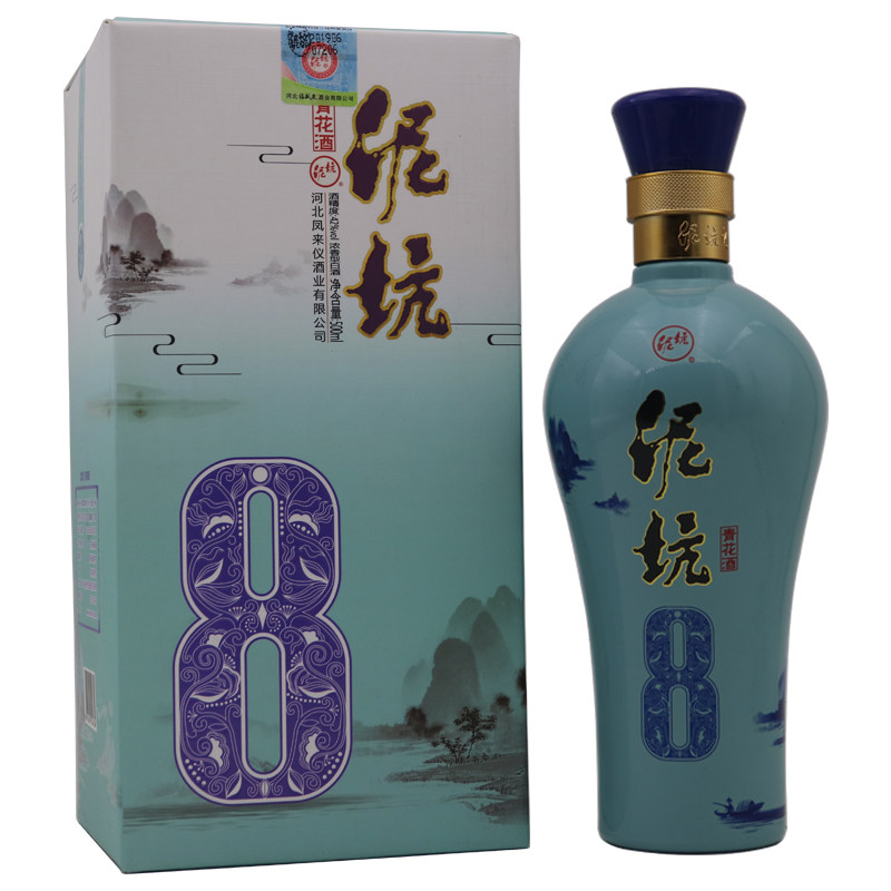 泥坑青花8白酒500ml*6瓶装42度